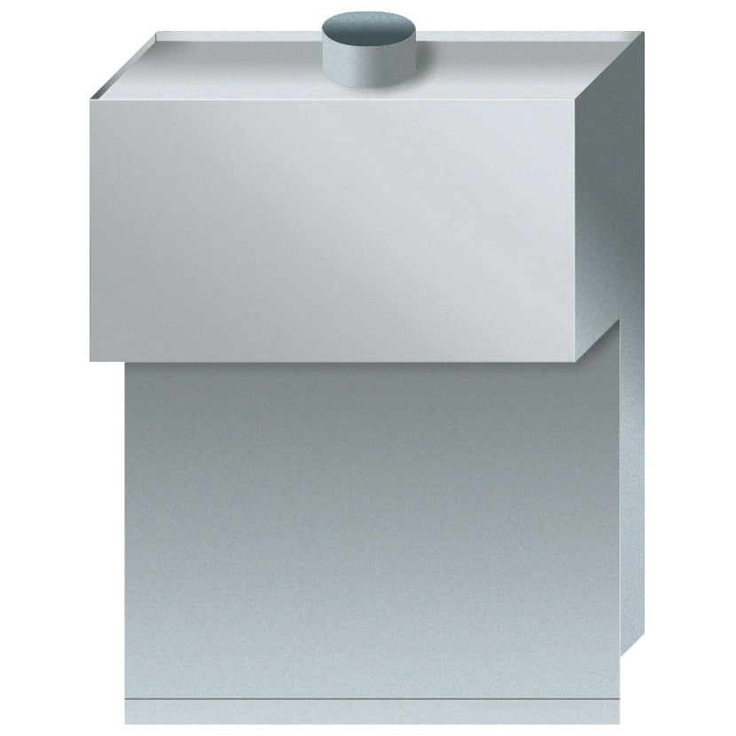 Drawn diverter 400 mm