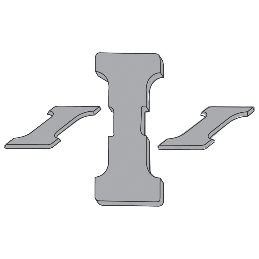 Insert for square electric hotplates