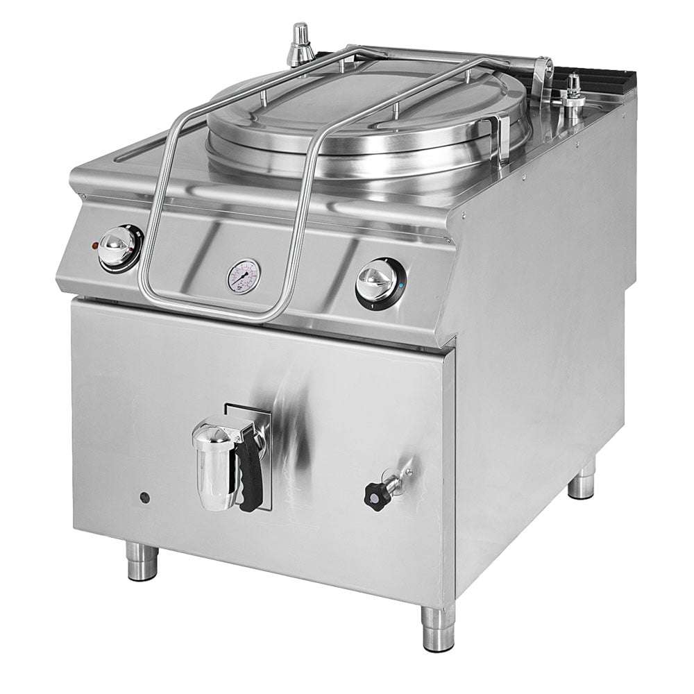Electric boiling pan, indirect heating, capacity 50 litres