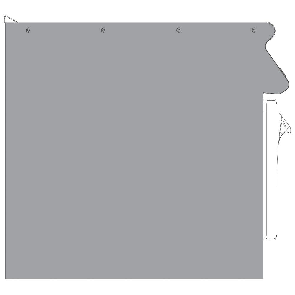side panel for back to back equipment VS700, right side