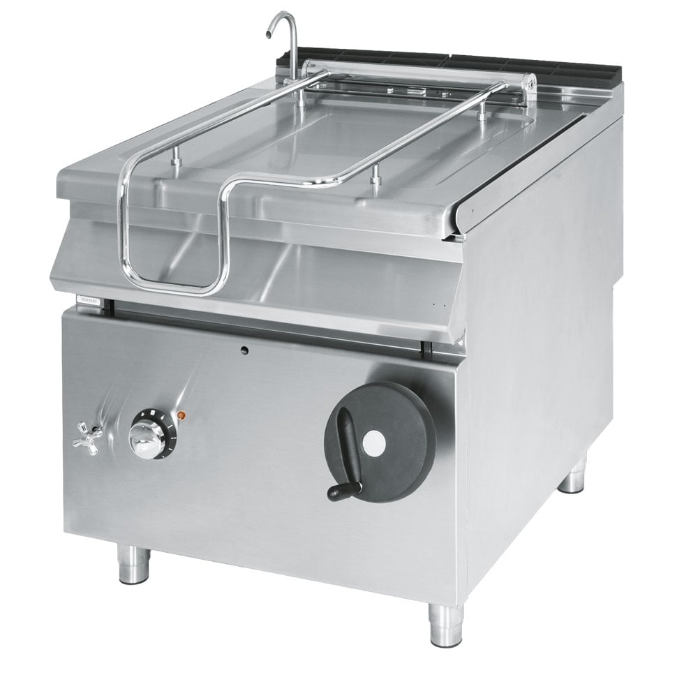 Electric tilting bratt pan, capacity 120 litres, stainless steel well
