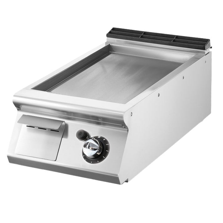 Gas griddle, top version, smooth plate