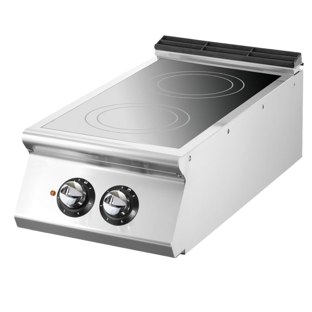 Induction plate, top version, 2 cooking zones Ø280 mm