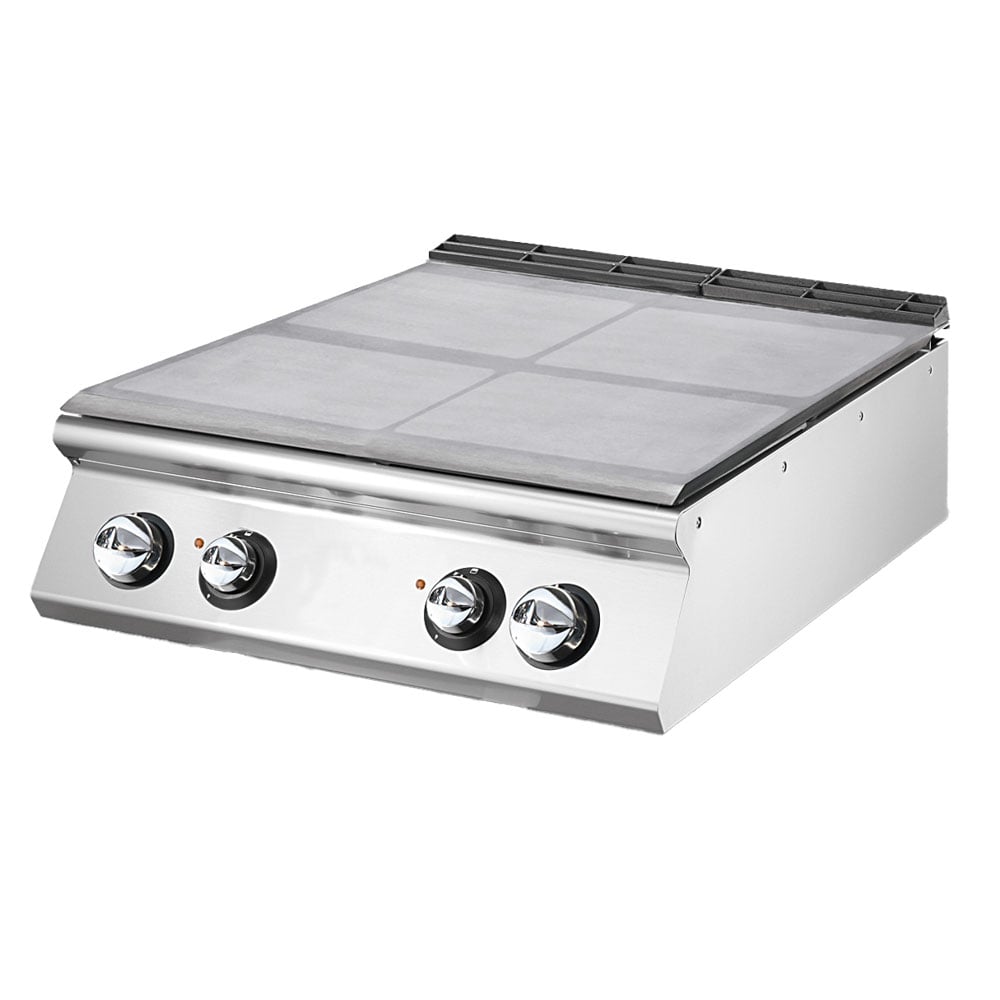 Electric solid top, top version, 4 cooking zones
