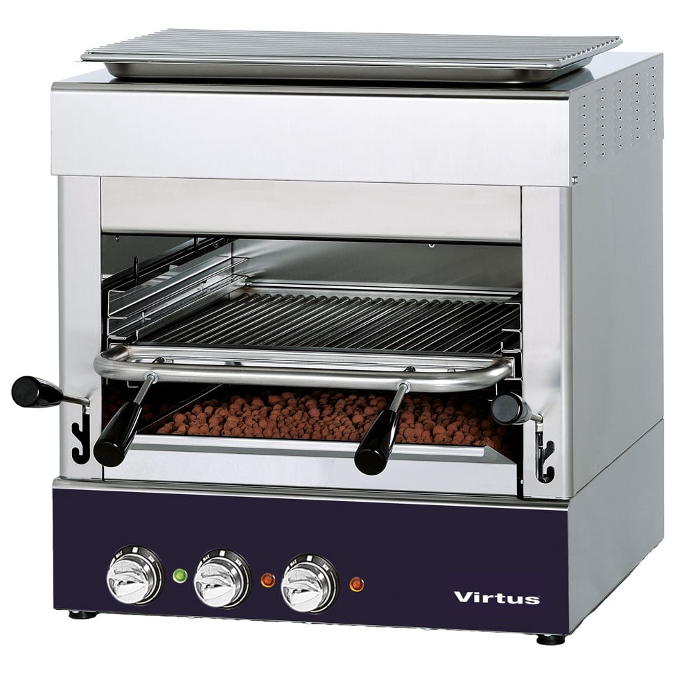 Electric grill 800°C with grid of 400x470 mm