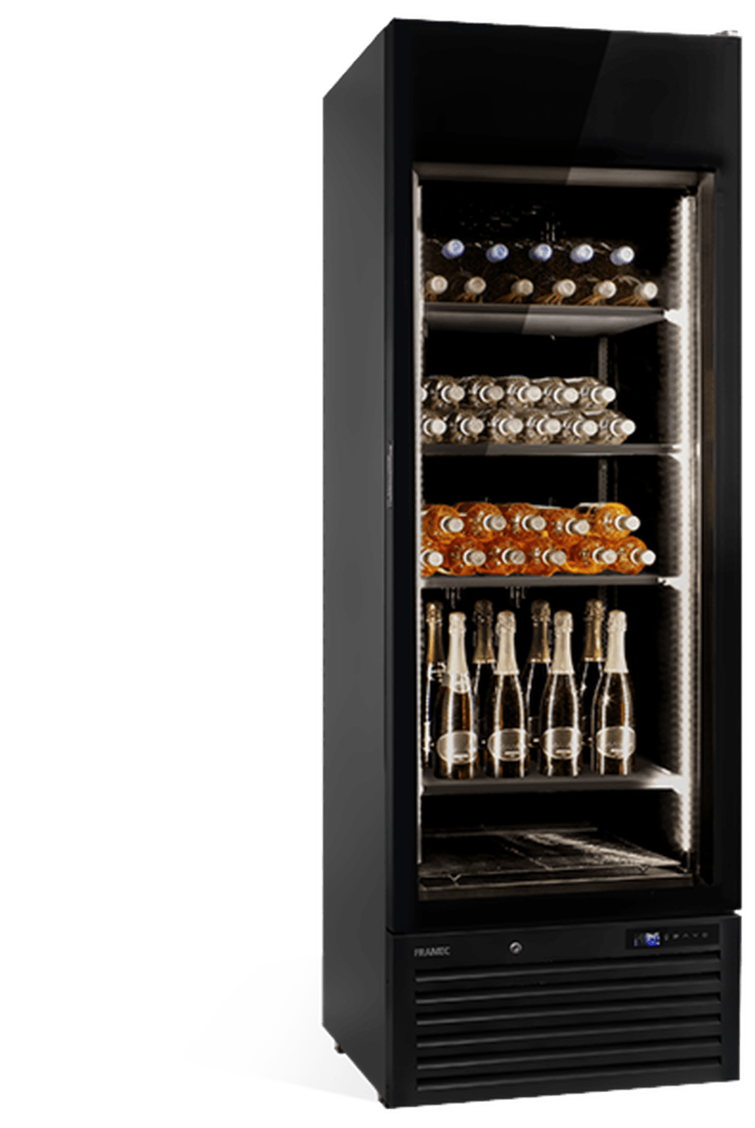 Vitrină frigorifică profesională pentru vinuri Mondial Framec seria VENERE WN BS (+2°C +18°C), Italia
