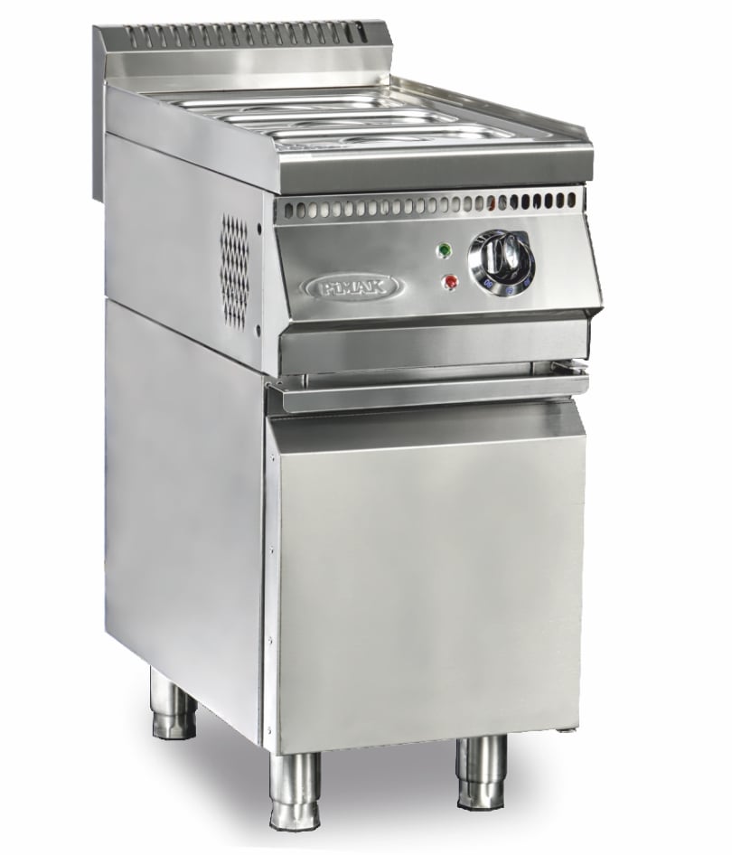 Bain-marie profesional cald din inox Pimak 70SD-M180-1 | 3 x 1/3 GN, 1,5 kW, 230V, Dim: 40x70x85 cm