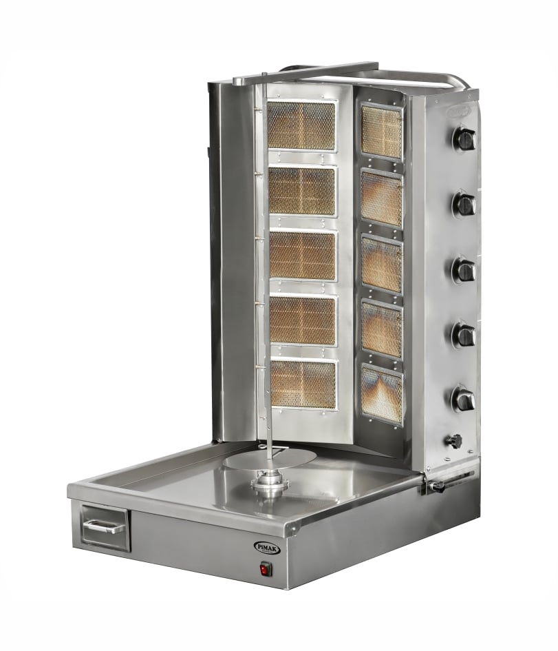 Aparat profesional shaorma / doner kebab Pimak DO2M077-5V | 5+5, 32,5 kW, 400V, Dim: 72x90x125 cm