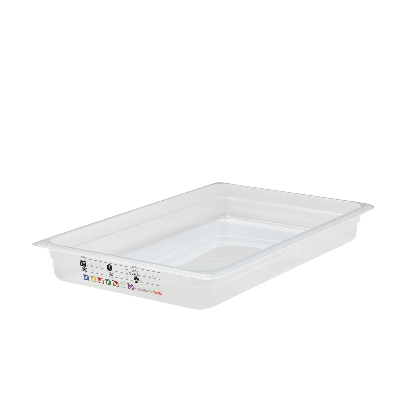 (6 bucăți) CAMBRO | SafeTrak - Recipiente din polipropilenă GN 1/1 - Lăptos - Înălțime: 65mm