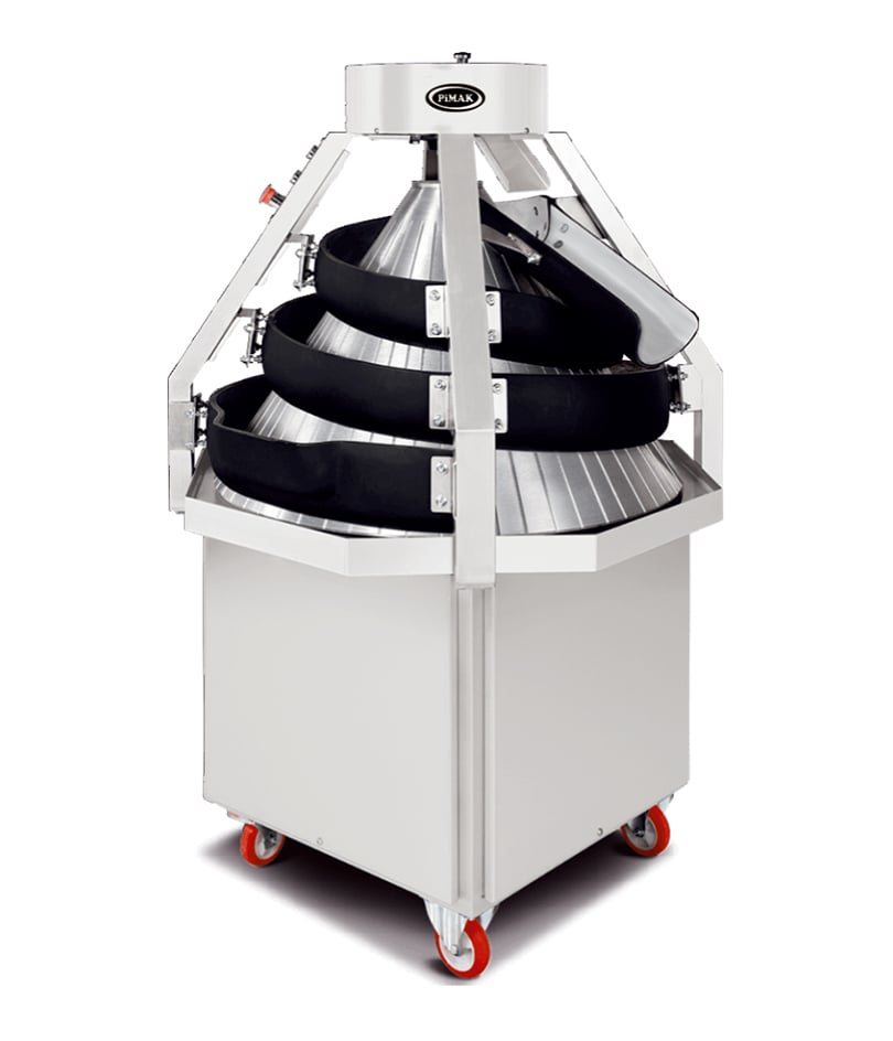 Rotunjitor conic profesional pentru aluat Pimak CR120 | Maxim 2.500 bucăți / oră, 1.1 kW, 400V, Dim: 1000x870x1450 cm