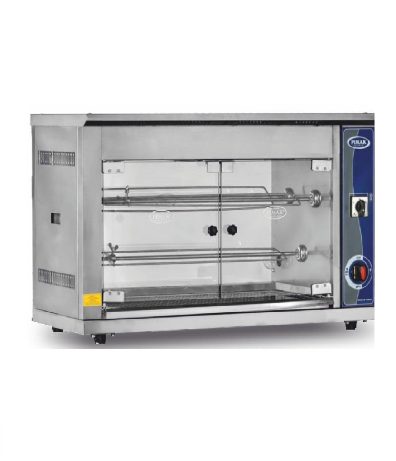 Rotisor profesional pentru pui Pimak M004-E | 3/15, 4,5 kW, 400V, Dim: 103x50x65 cm