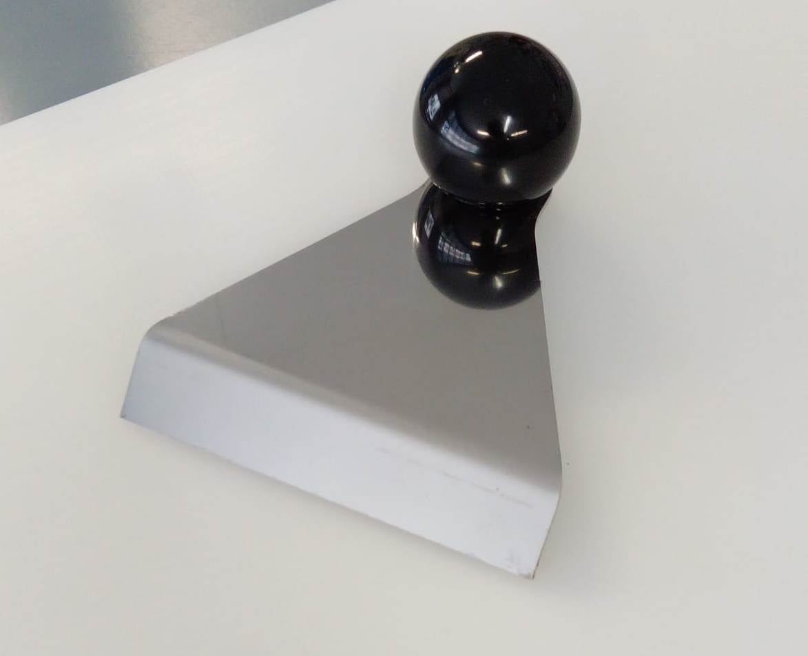 AISI 304 inox alimentar RacletĂ curĂȚare with nylon knob Lonatini, Italia