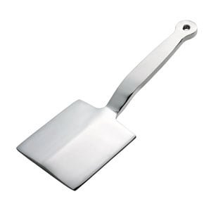 inox alimentar square paddle FrĂgezitor carne with bent handle cod.98B Lonatini, Italia