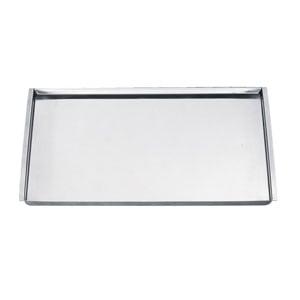 Rectangular 18/8 inox alimentar cassette TavĂ with handles cod.152 Lonatini, Italia