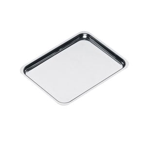 Rectangular 18/8 inox alimentar TavĂ without edge cod.154A Lonatini, Italia