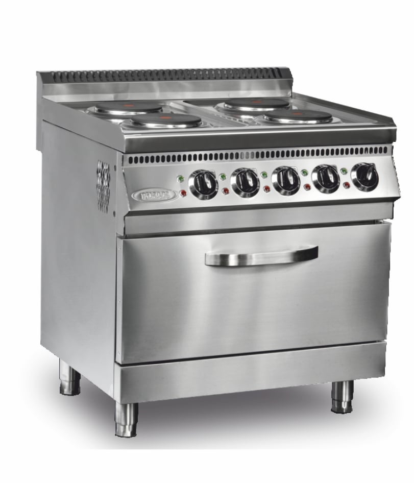 Aragaz profesional electric cu cuptor Pimak 70SFE-M182-3 | Ø18 x 6 + 1, 29 kW, 400V, Dim: 120x70x85 cm