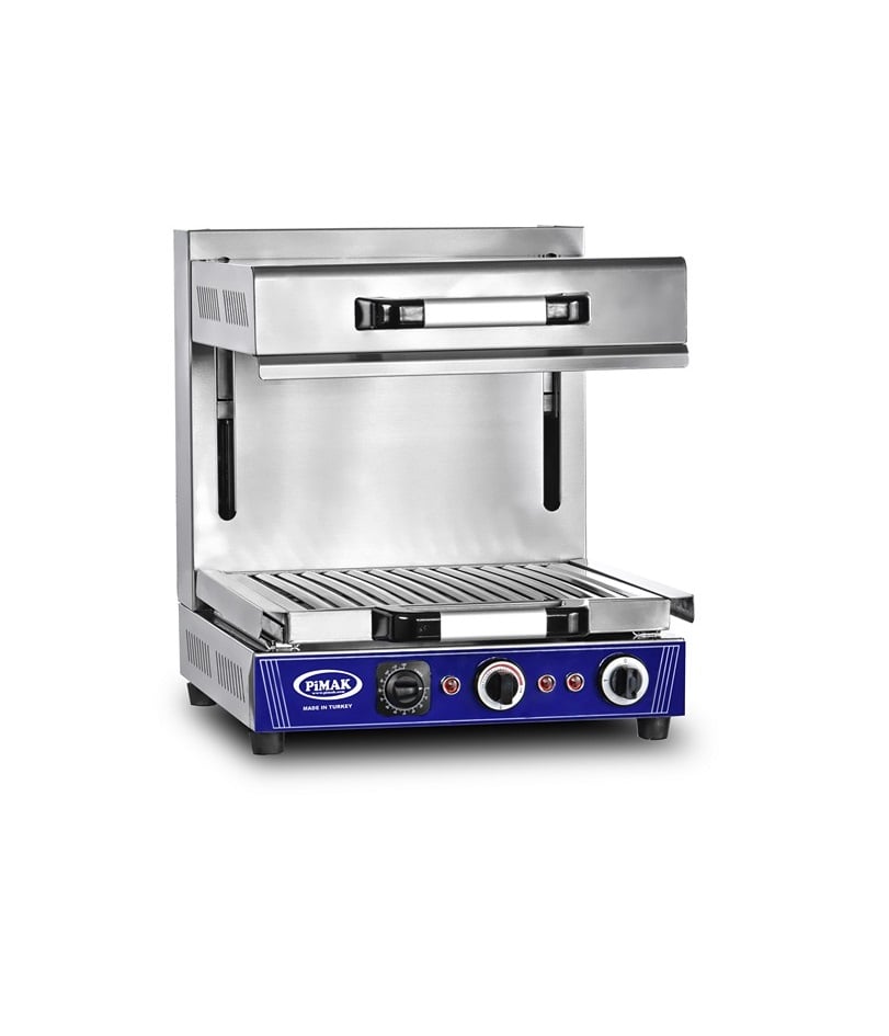 Salamandră profesională reglabilă din inox Pimak M020-1 | 1, 5 kW, 400V, Dim: 60x60x50 cm