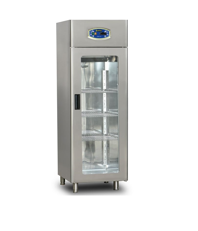 Dulap frigorific profesional vertical din inox Pimak 22DBF1C-GN | 700, 420 kW, 230V, Dim: 69x82x210 cm