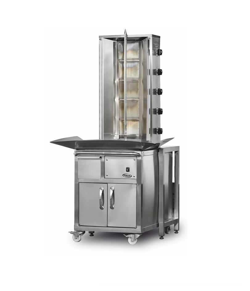Aparat profesional shaorma / doner kebab Pimak DO8M077-X5 | 5, 16,25 kW, 400V, Dim: 70x80x180 cm
