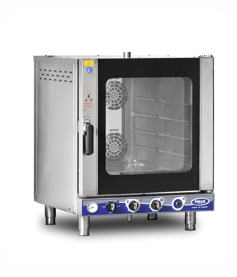 Cuptor profesional gastronomic Pimak PTS06-Manual | 40x60cm - 6 tăvi, 10 kW, 400V, Dim: 5x87x103 cm