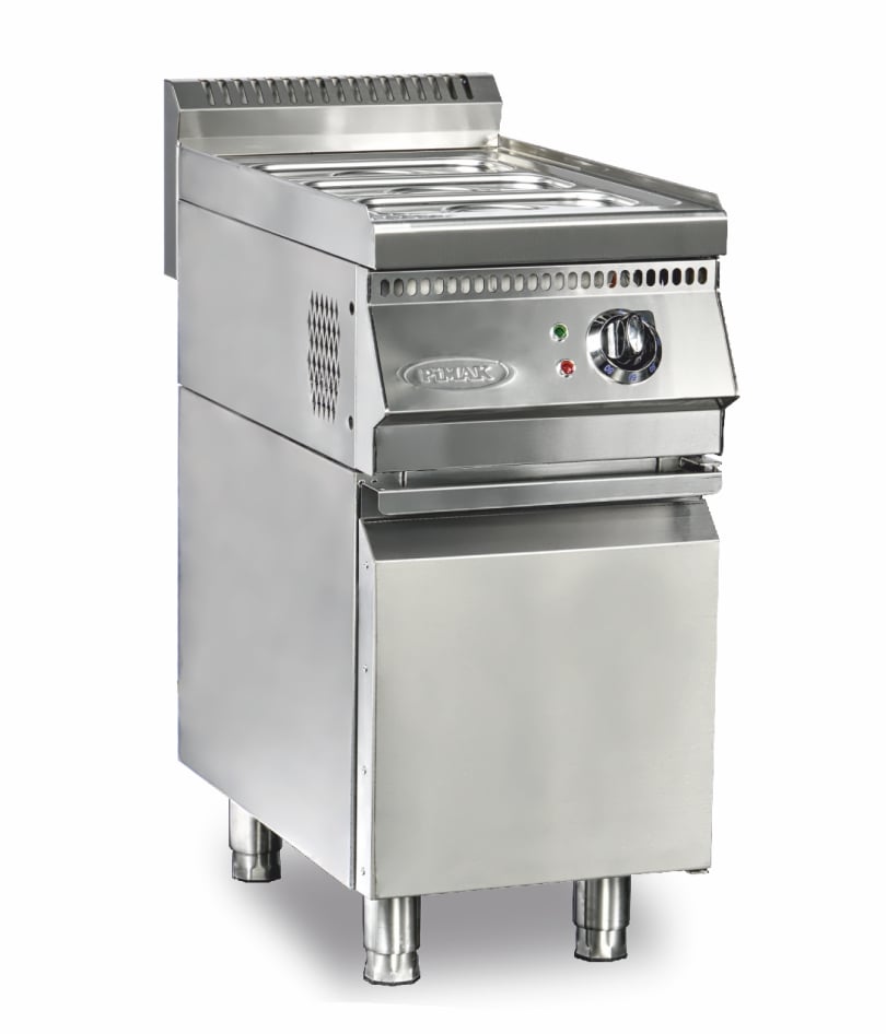 Bain-marie profesional cald din inox Pimak 90SD-M070E | 2 x 1/1 GN, 2,5 kW, 230V, Dim: 80x90x85 cm
