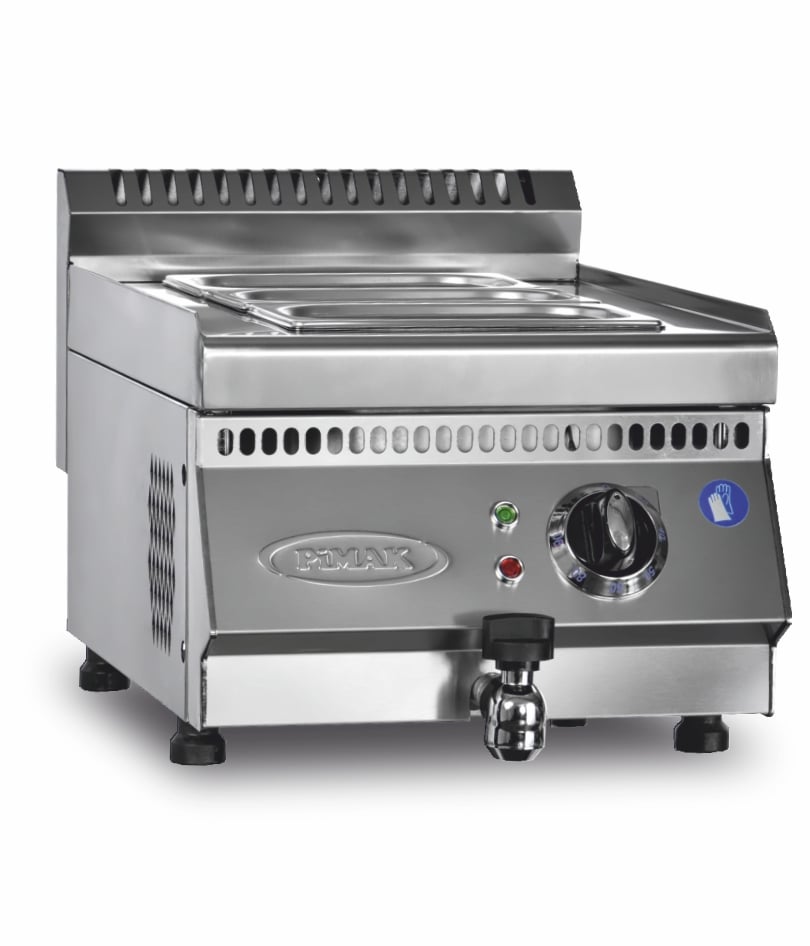 Grătar profesional Fry-Top electric Pimak M167 | 1/3 GN 4 cuve, 2 kW, 230V, Dim: 60x60x30 cm