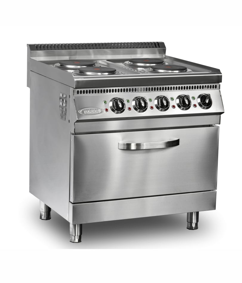 Aragaz profesional pe gaz cu cuptor Pimak MX26-6 | 6 + 1, 29 kW, 400V, Dim: 40x40 cm