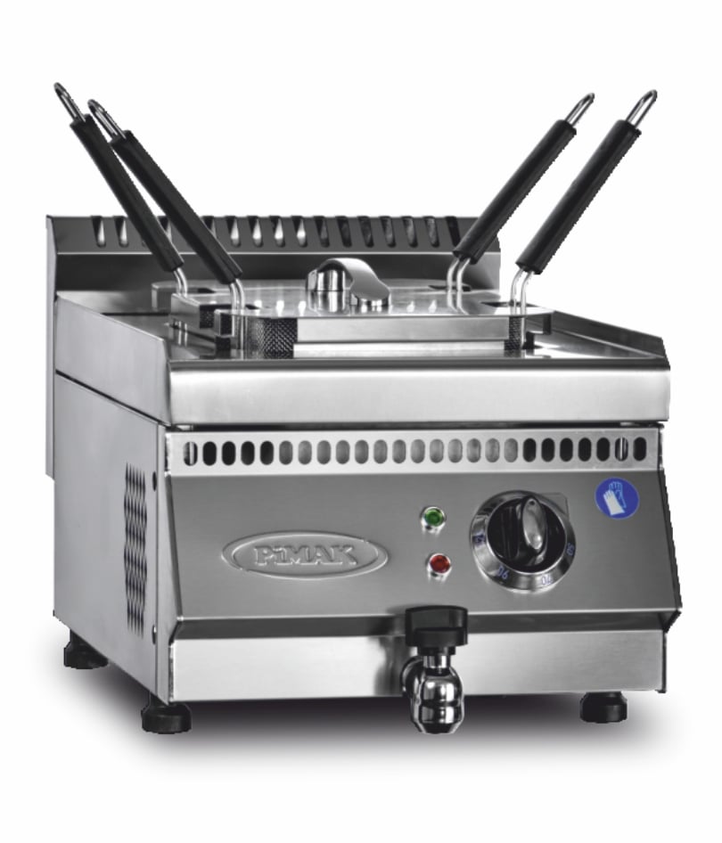 Fierbător profesional de paste (cuocipasta) Pimak 70S-M184 | 10 Lt., 7,5 kW, 400V, Dim: 40x70x30 cm
