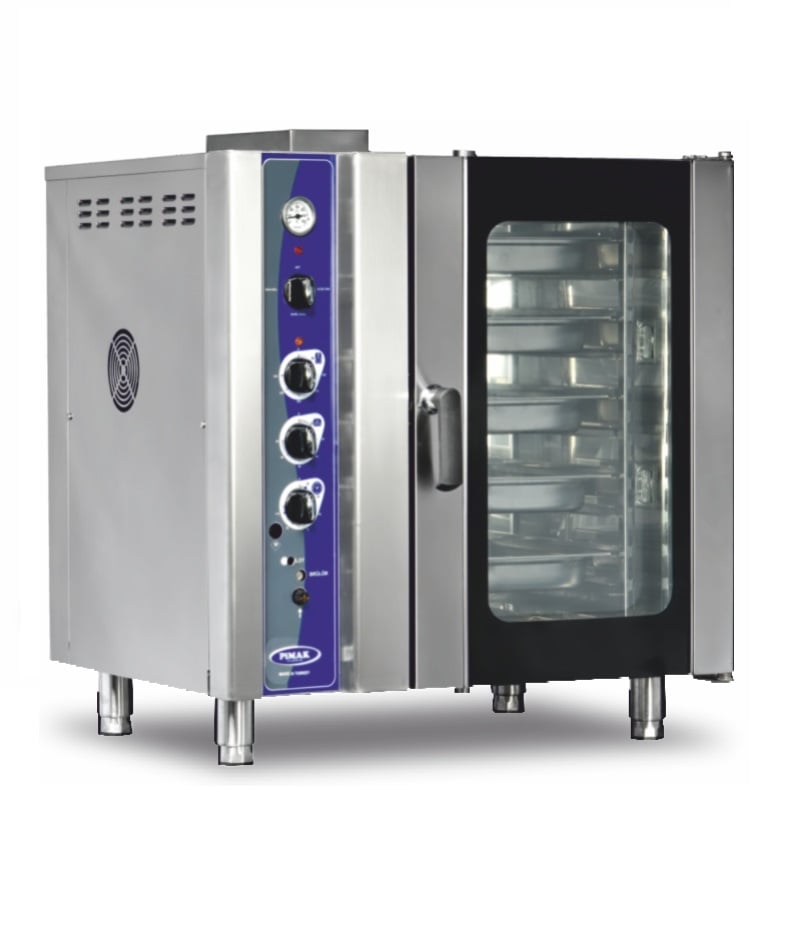 Cuptor profesional gastronomic Pimak DFKG20 | 2/1 - 10 tăvi, 18 kW, Gaz, Dim: 5x103x105 cm