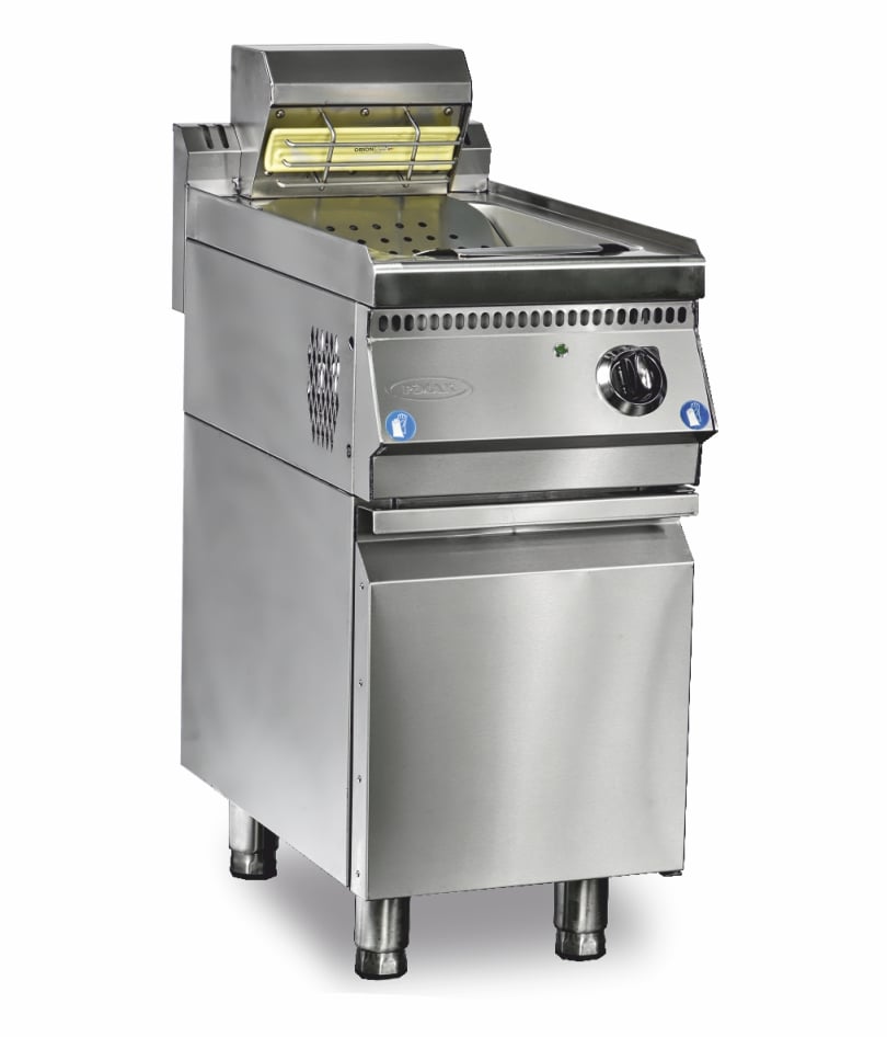 Stație caldă profesională pentru cartofi prăjiți Pimak 90SD-M168E | 1 kW, 230V, Dim: 40x90x85 cm