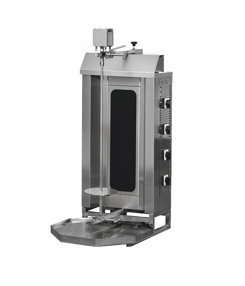 Aparat profesional shaorma / doner kebab Pimak M077-4C | 4, 6,4 kW, 400V, Dim: 50x70x115 cm