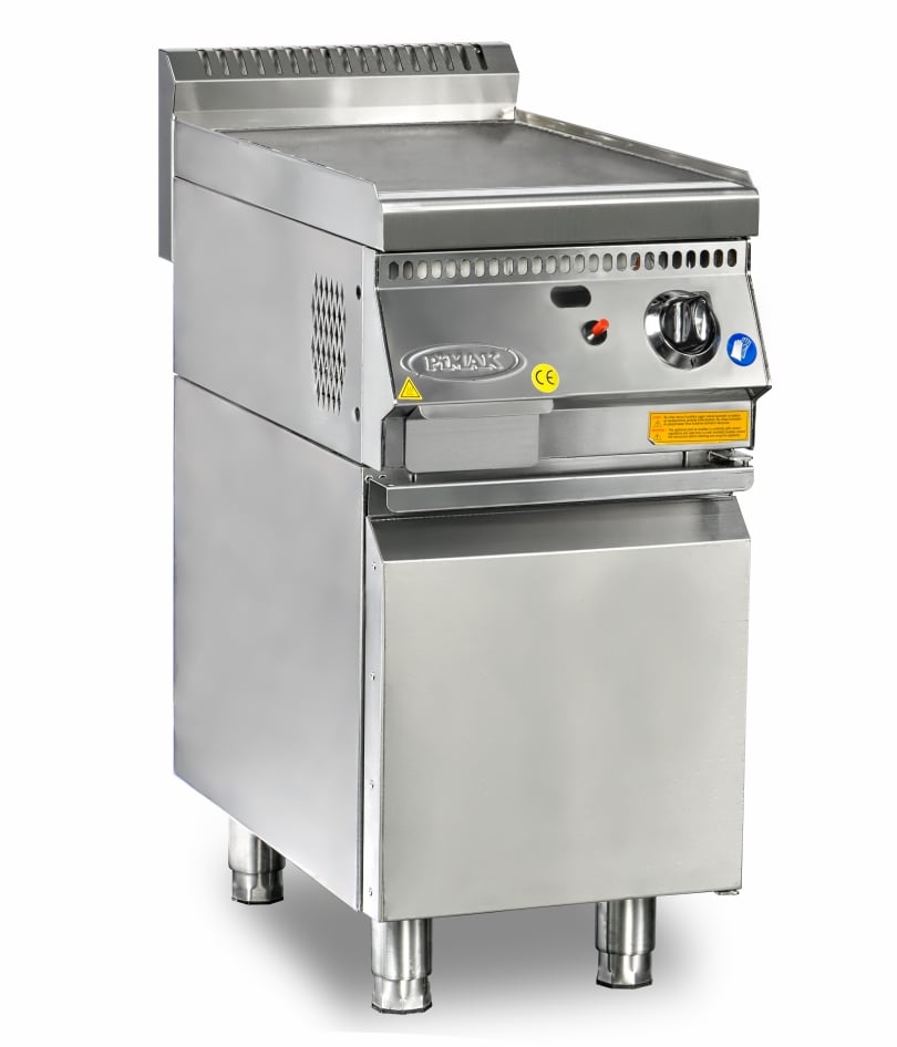 Grătar profesional Fry-Top pe gaz Pimak IZ390SD-M171-1 | 6,5 kW, Gaz, Dim: 80x90x85 cm