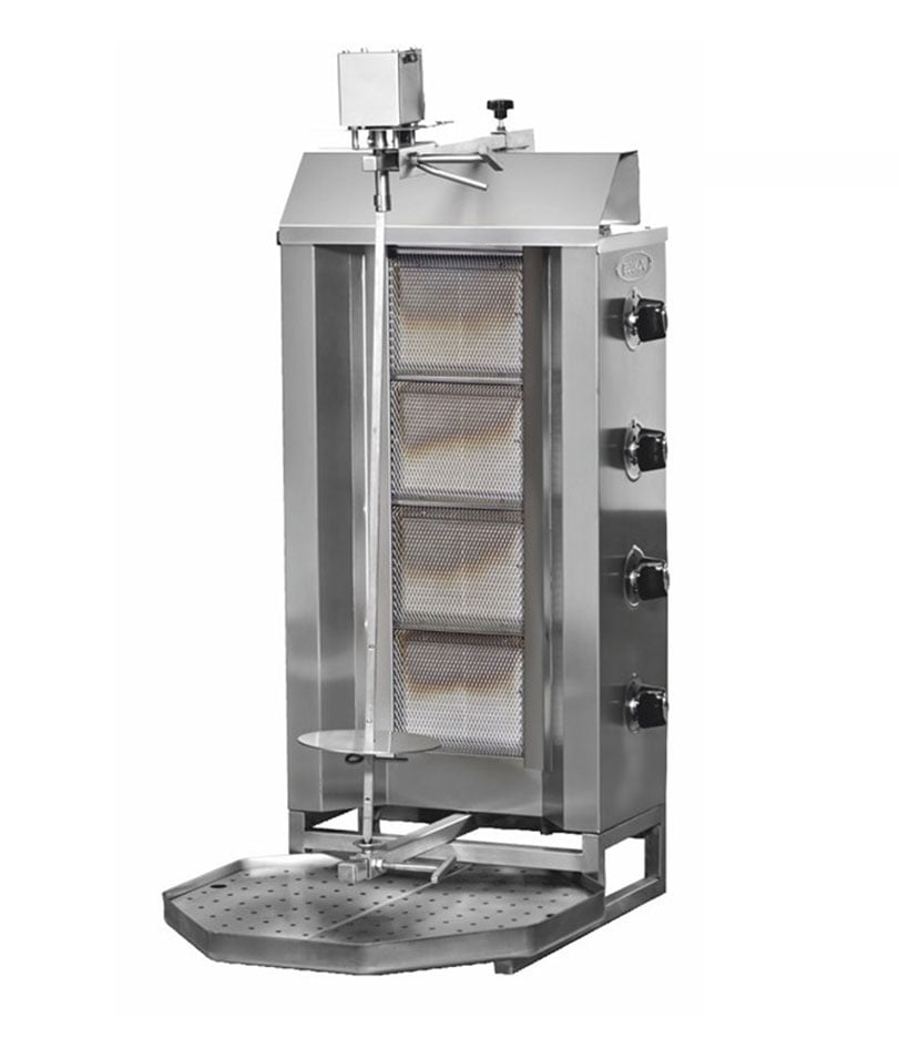 Aparat profesional shaorma / doner kebab Pimak DO7M77-14P | 4, 13 kW, Gaz, Dim: 47x75x117 cm