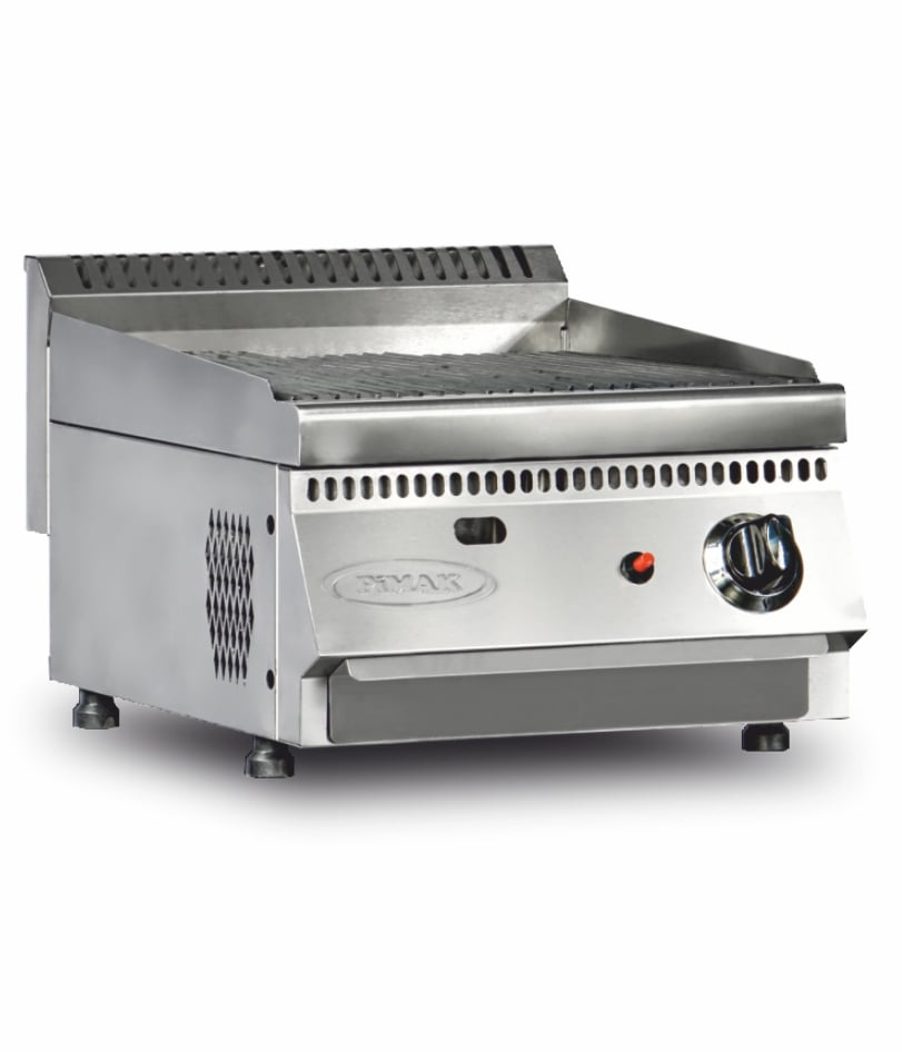 Grătar profesional Fry-Top pe gaz Pimak 70S-M190-60 | 3440 kW, Gaz, Dim: 61x70x35 cm