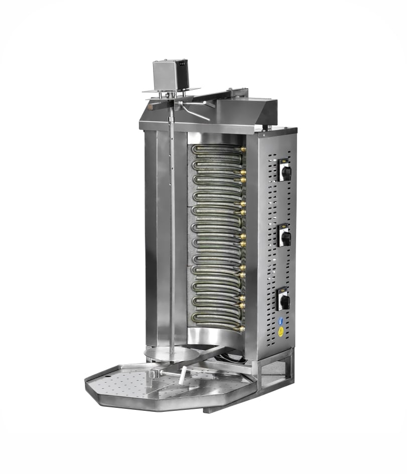Aparat profesional shaorma / doner kebab Pimak M077-3D | 6, 8,1 kW, 400V, Dim: 50x60x92 cm