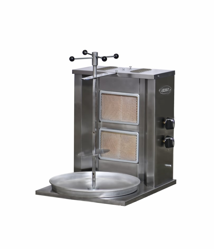 Aparat profesional shaorma / doner kebab Pimak DO5M73 | 2 zone radiante, 6,5 kW, 400V, Dim: 47x52x67 cm