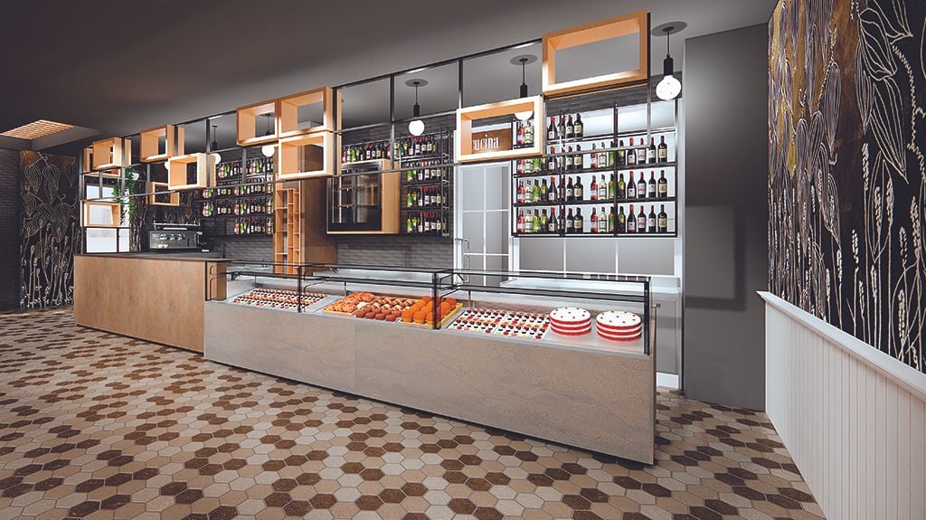 Linie bar modular cu baze inox și refrigerare Best Cold seria Anversa, Italia