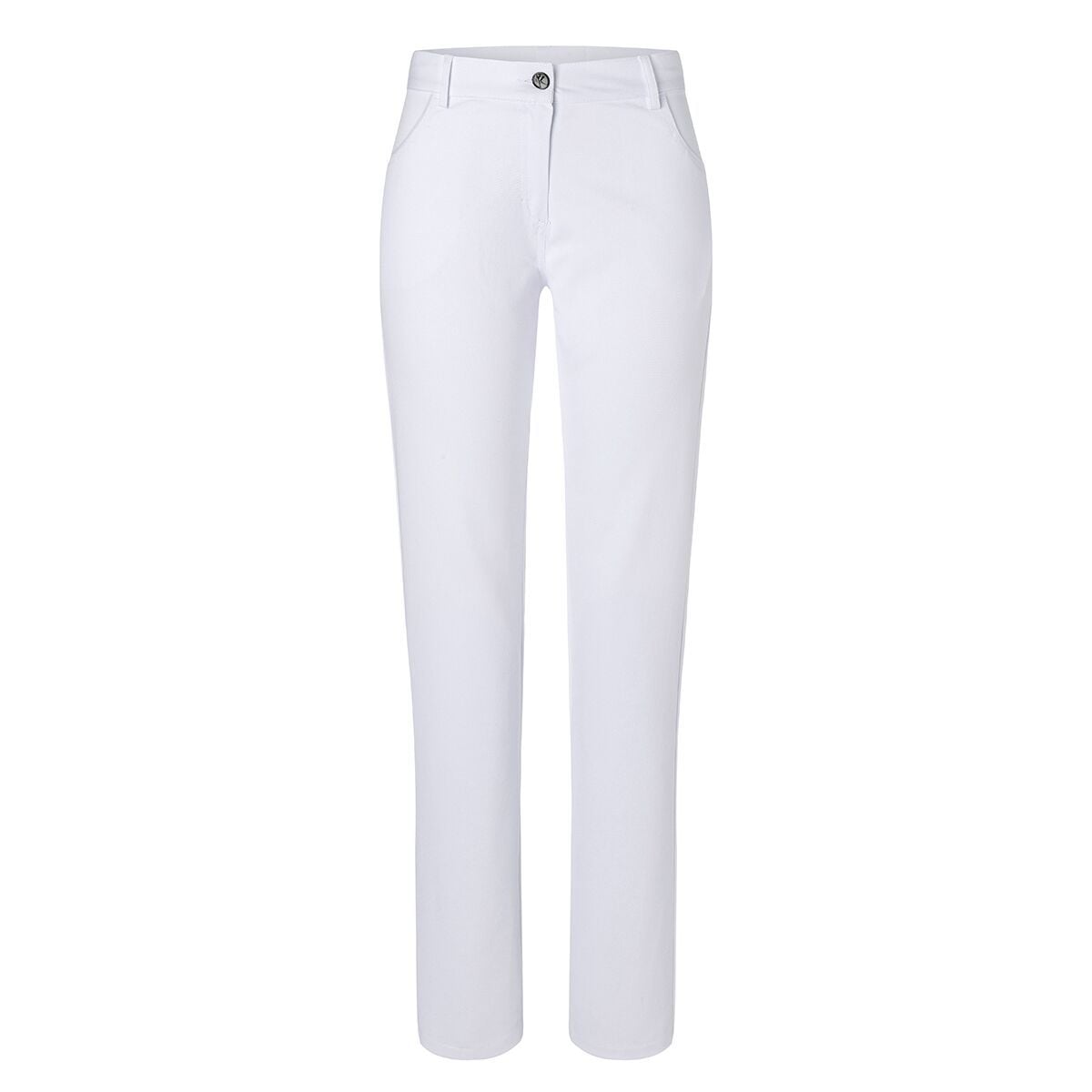 Karlowsky Tina - pantaloni de damă - culoarea albă - mărime: 34