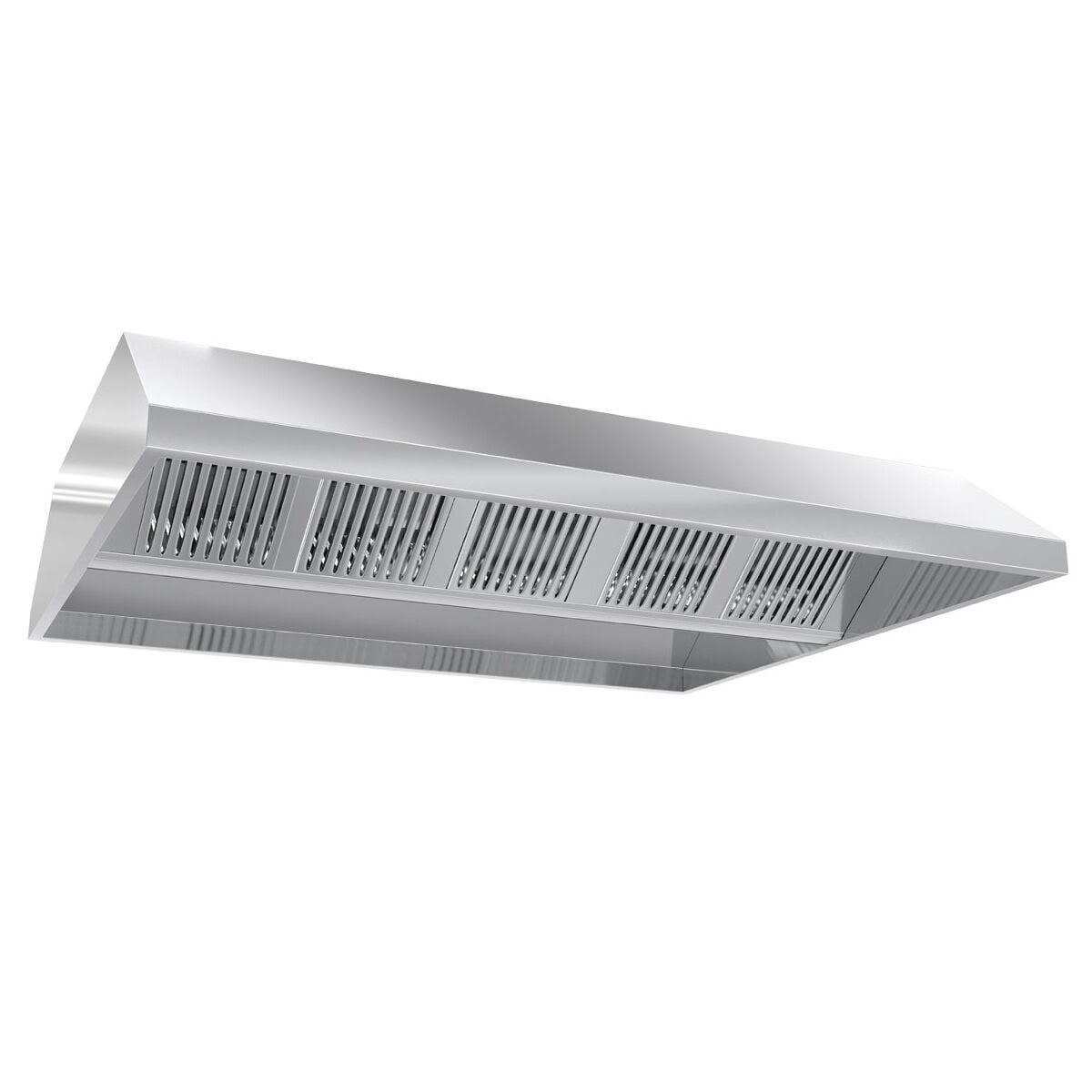 Hotă de tavan - fără motor - pregătită pentru ventilator extern - 1800 mm - cu filtre labirint (HoReCa)