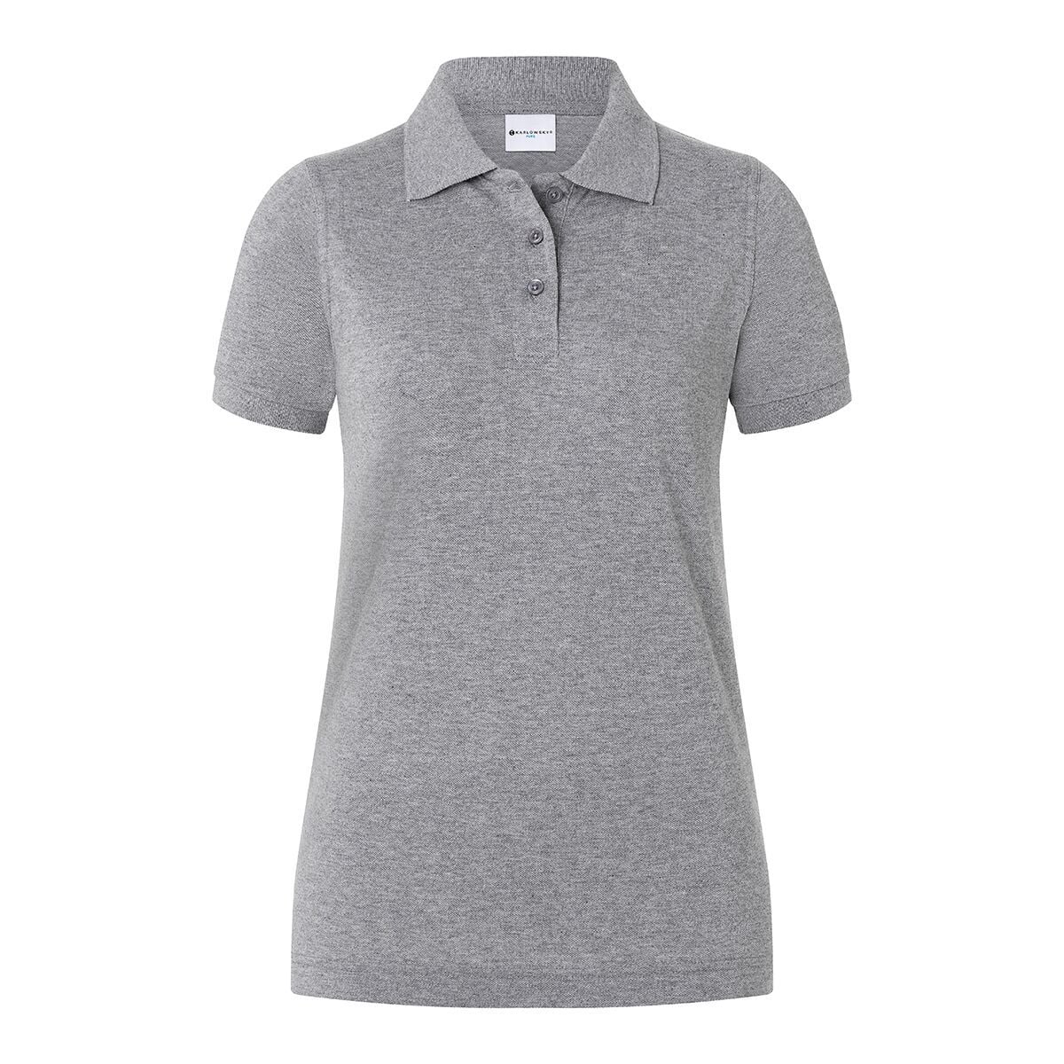 Karlowsky Basic - Tricou polo pentru femei - Gri deschis - Mărime: XS