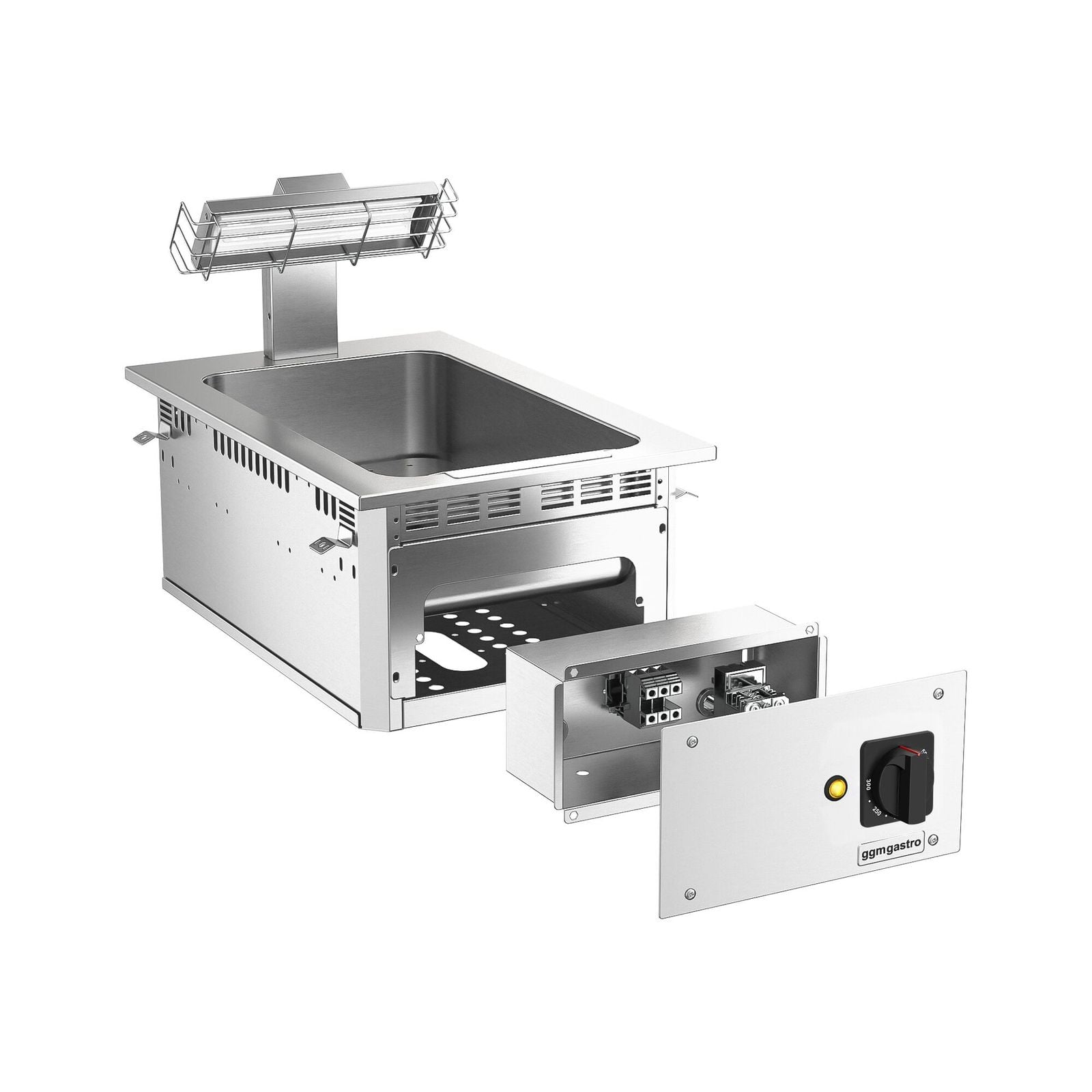 Încălzitor electric de cartofi prăjiți incorporabil- 1 kW - 1x GN 1/1
