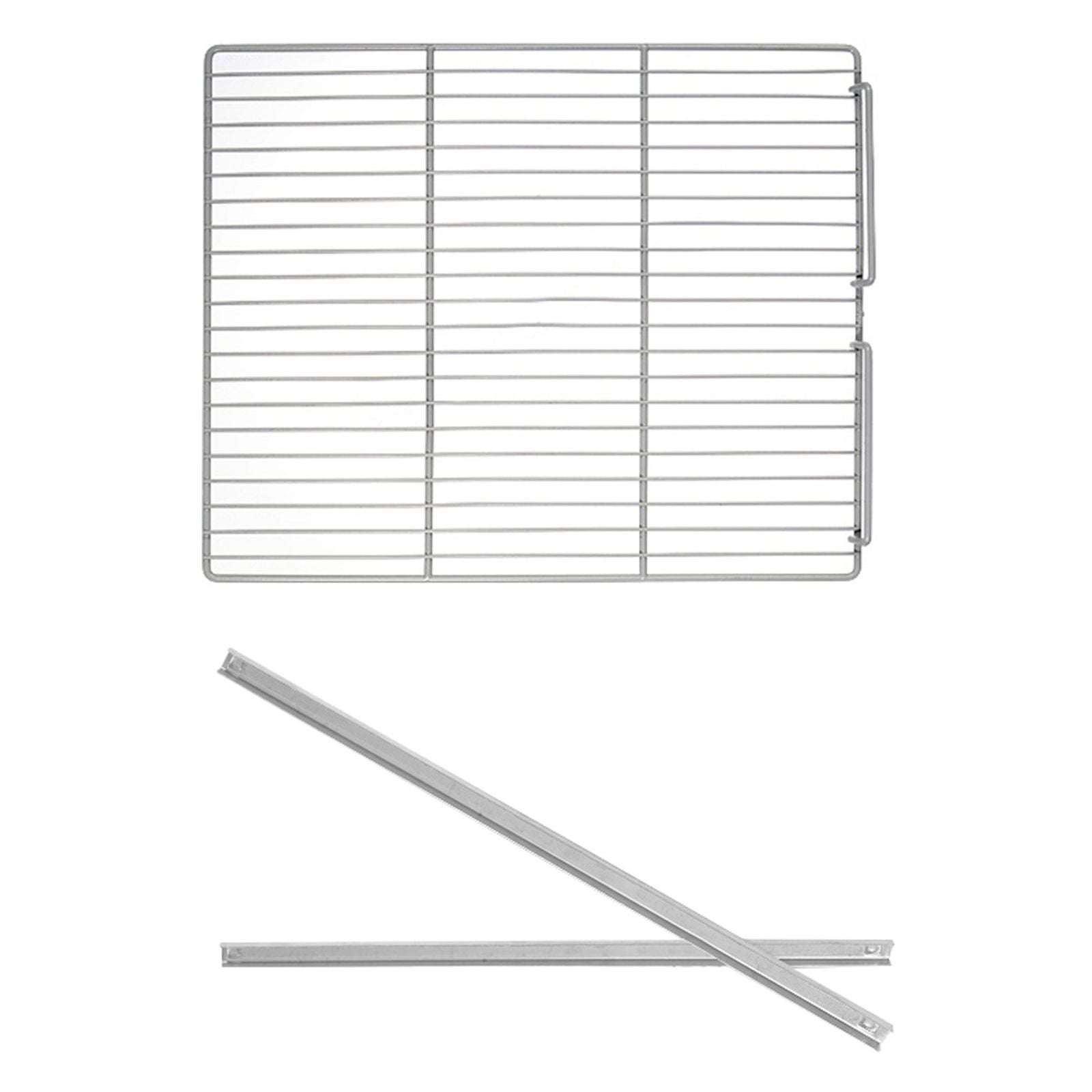 Grătar de susținere (plastifiat) cu șine din oțel inoxidabil - GN 2/1 - 650x530 mm - compatibil cu KG700ND, KG700GND, KS1400ND, KS1400GN, TS700N, TG700ND, TS1400N și TS1400GN