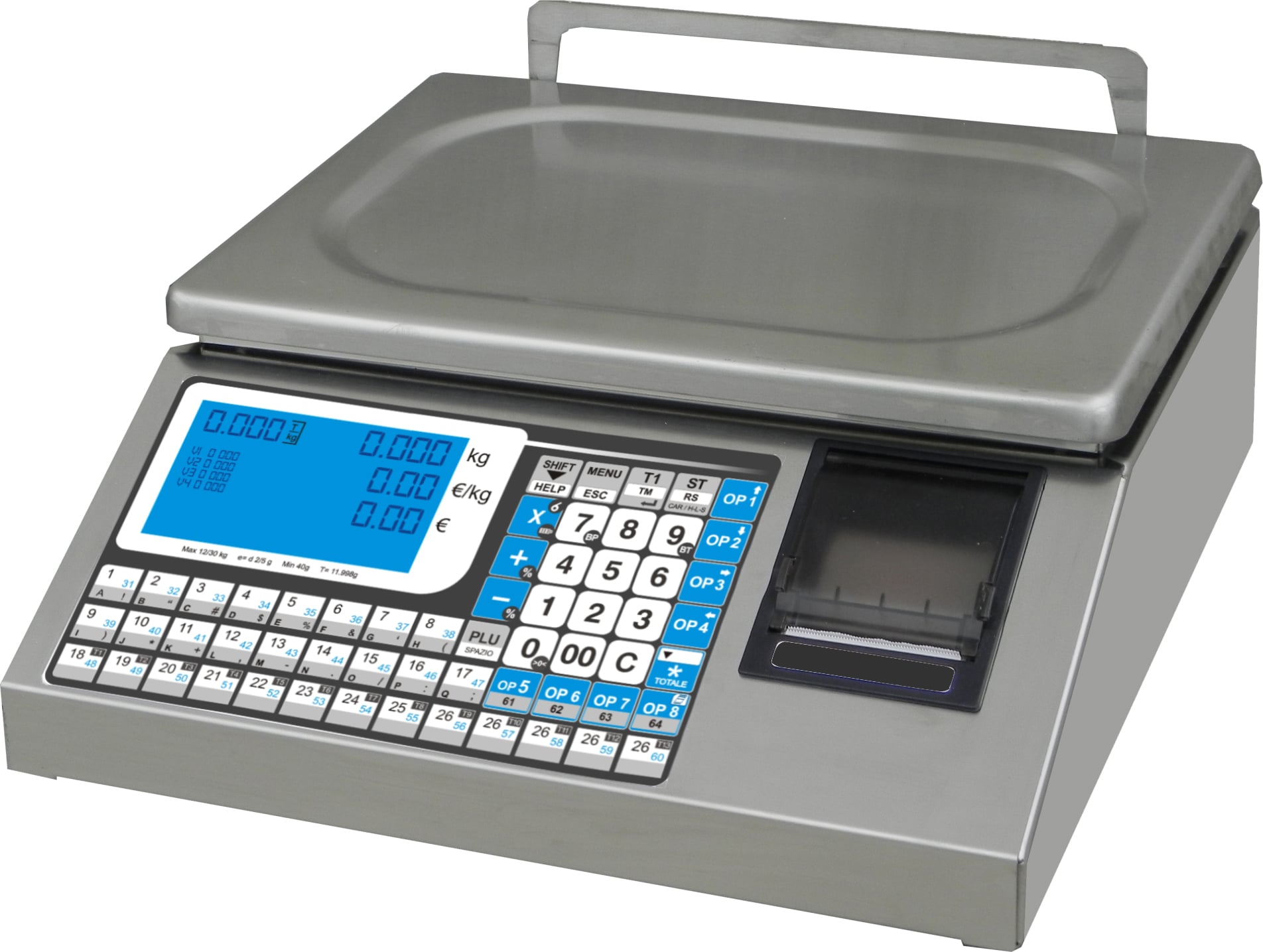Cântar electronic plat de banc pentru porționare și verificare Waage FLAT, Italia