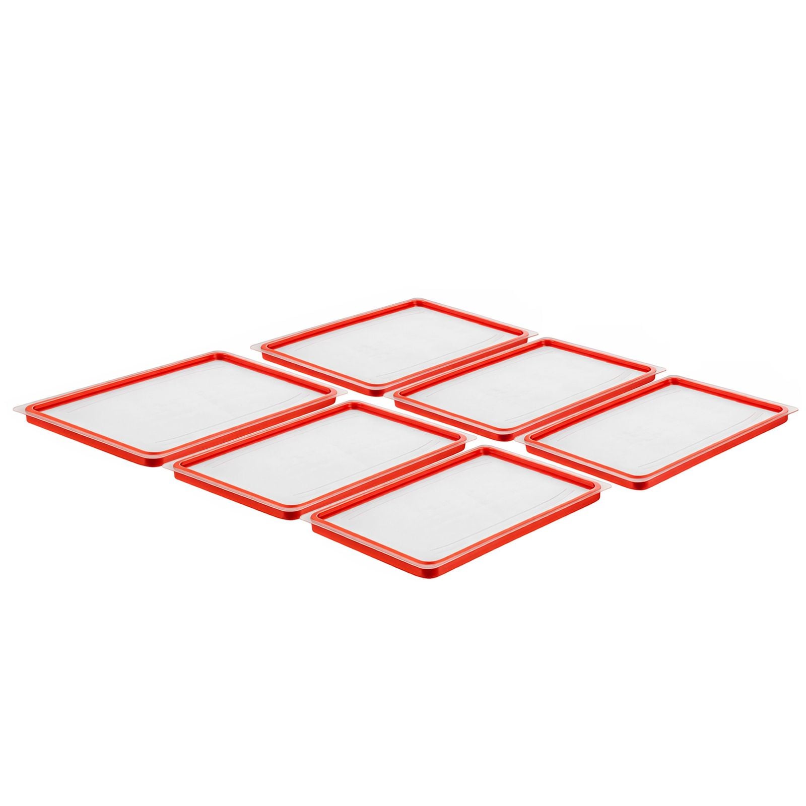 (6 bucăți) Capace GN din policarbonat 1/2 – etanșe – 325 x 265 mm