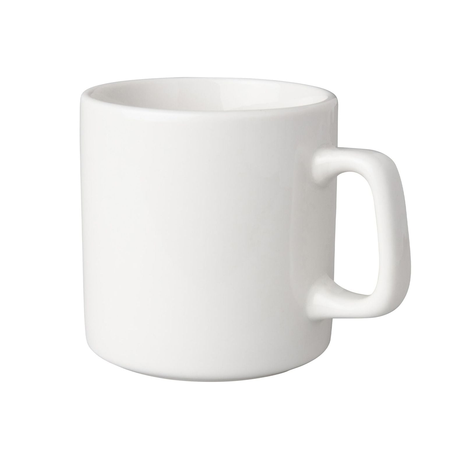 (6 buc) Budgetline Mammoet - Ceașcă pentru cafea și ceai - 200 ml - Alb - stivuibilă
