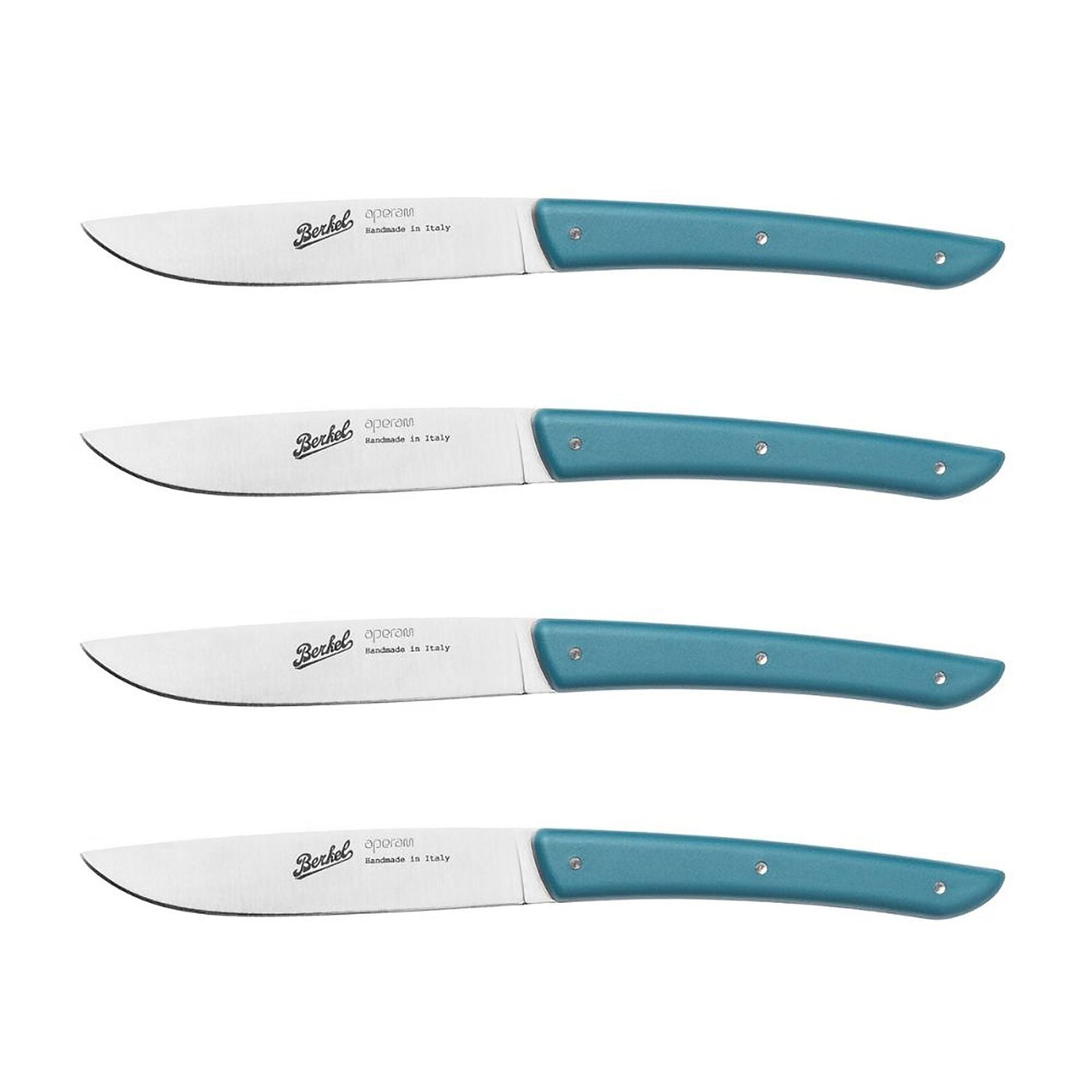 BERKEL | (4 bucăți) - Cuțit pentru friptură - Petrol albastru - 110mm