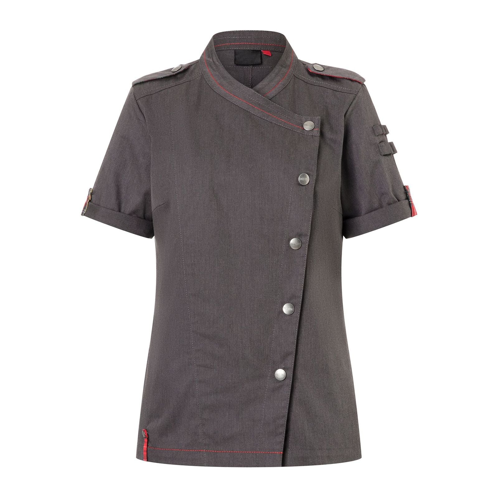 Jachetă de bucătar de damă cu mâneci scurte stil denim ROCK CHEF®-Stage2