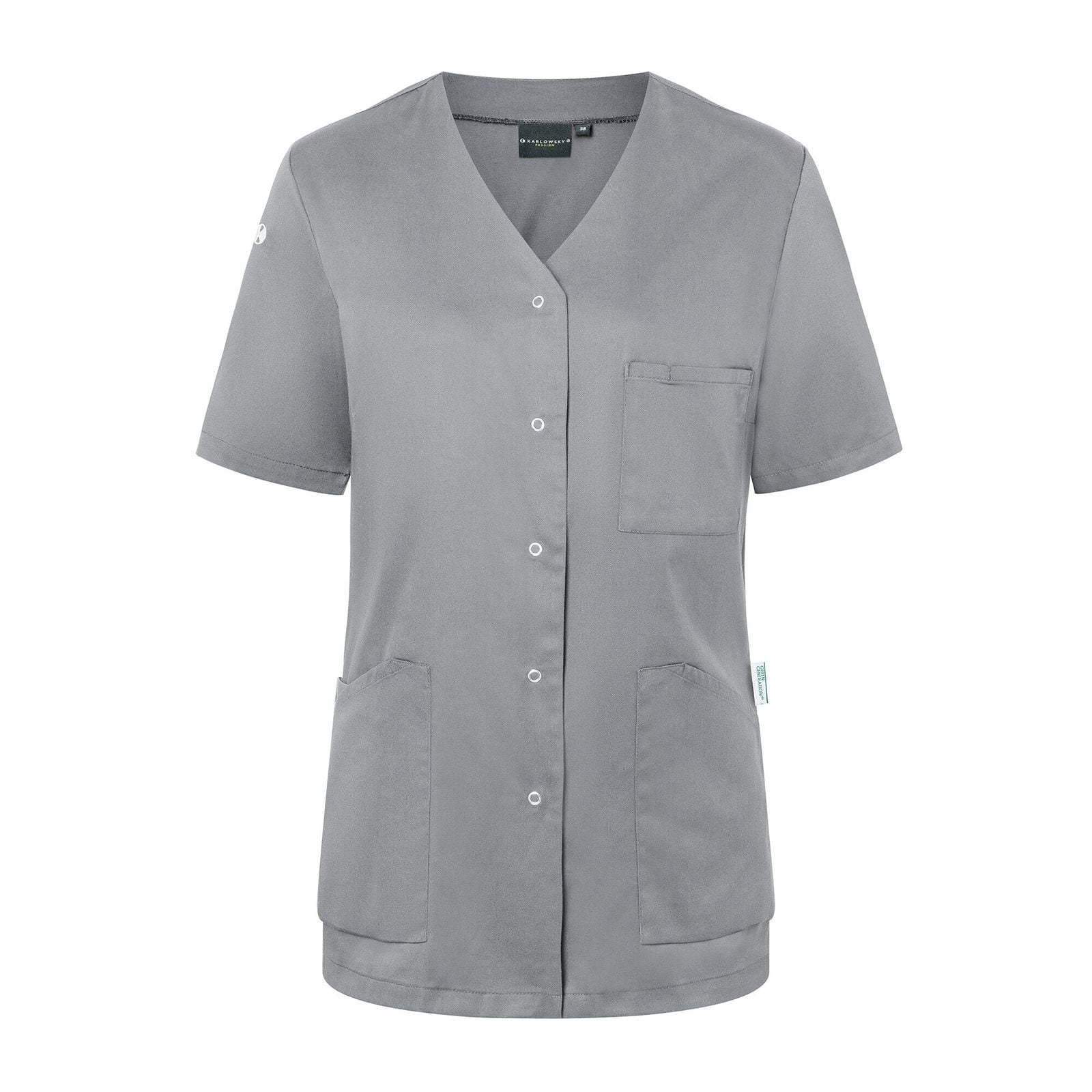 KARLOWSKY | Masack Essential pentru femei cu mânecă scurtă - Platinum Grey - Mărimea: 46