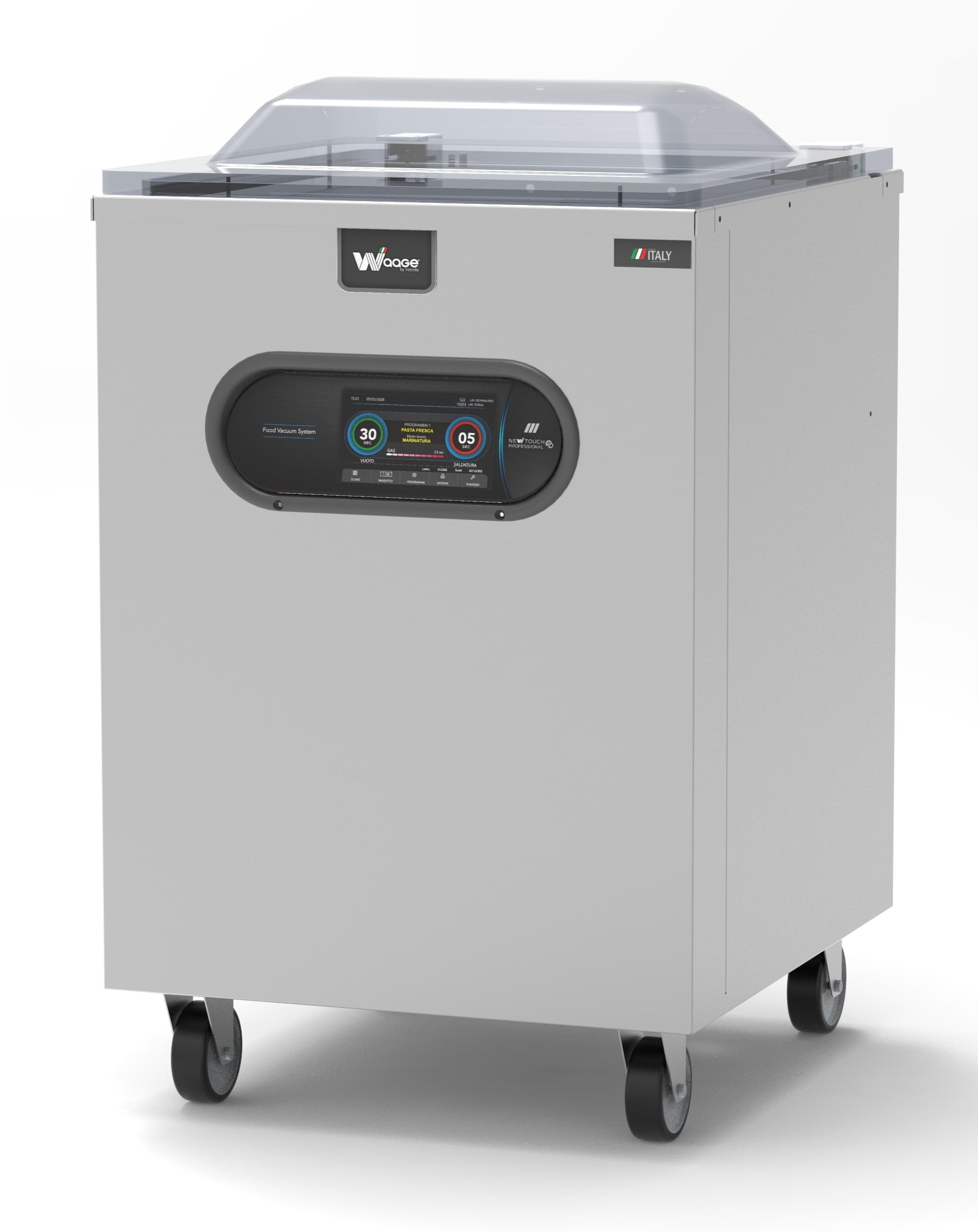 Mașină profesională de ambalat în vid de banc Waage Touch Smart Professional (Touchscreen 7 inch & Si Chef) 500 (bară 500 mm), Italia