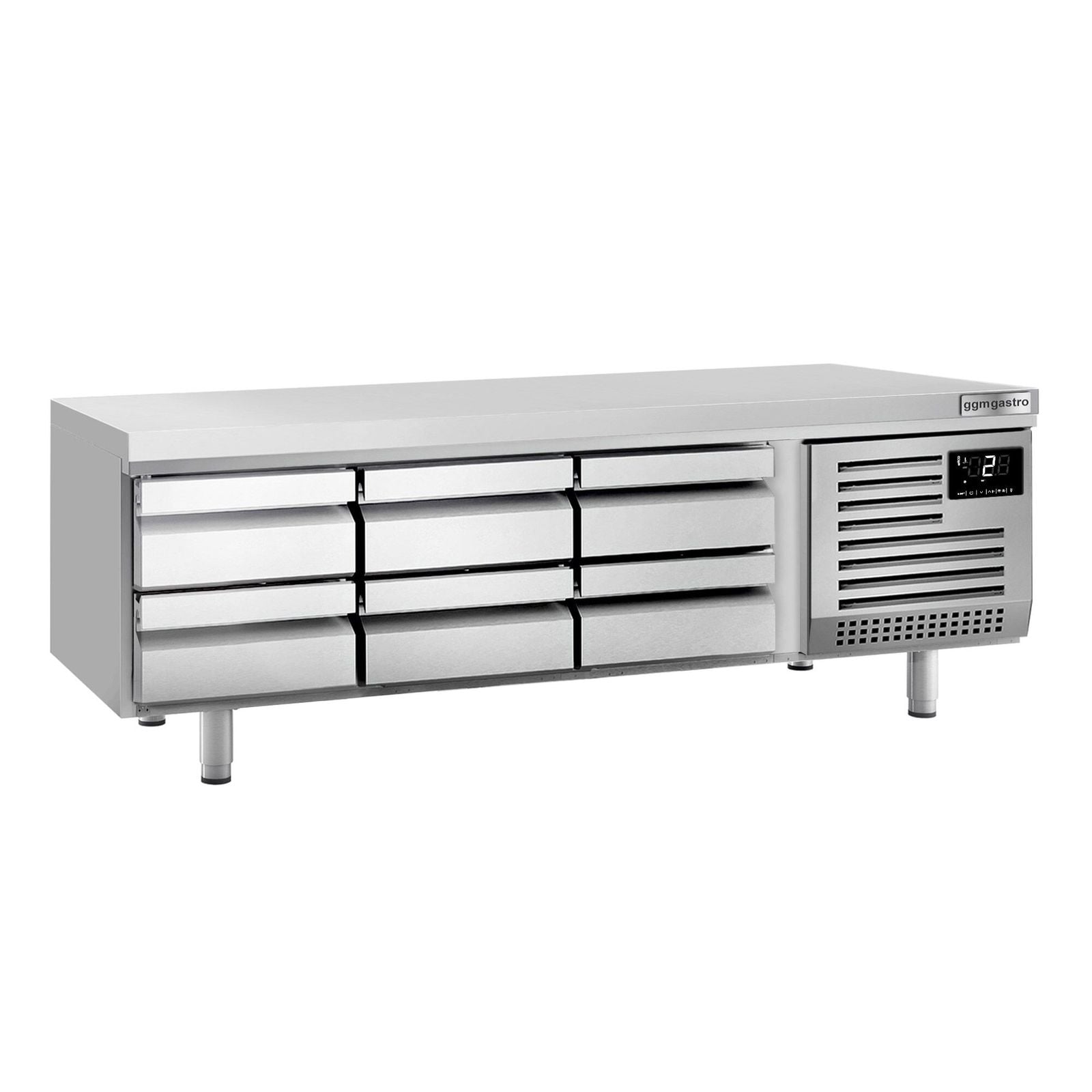 Bază frigorifică pentru gătit profesională PREMIUM PLUS -2/+8 °C - 2000 mm - 310 L - 6 sertare - 6x GN 1/1